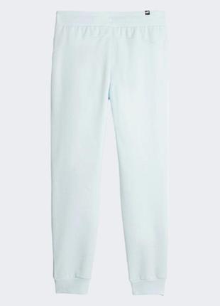 Спортивные штаны на флисе puma ess tape 675999 Голубые regular fit2 фото