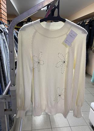 Свитер туречечника размер s/m цвет молока