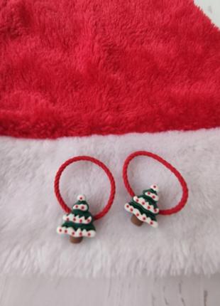 Резинки для волос, новогодние (арт 2019)