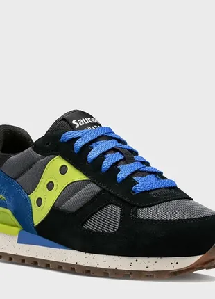 Чоловічі кросівки saucony shadow original 2108-819s 42 (8.5) black/lime/blue4 фото