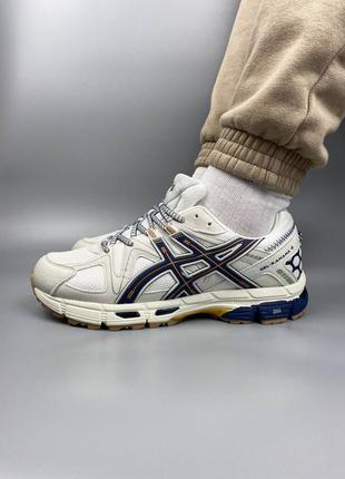 Всесизон термо мужские кроссовки asics gel-kahana 8 white blue/orange10 фото