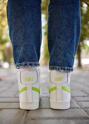 Високі кеди nike blazer high green logo5 фото