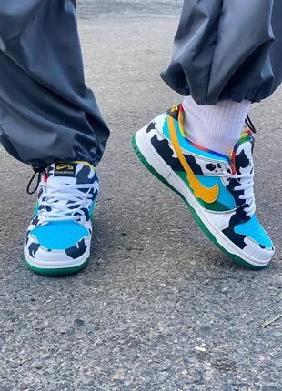 Кросівки корівка nike sb dunk ben & jerry’s8 фото