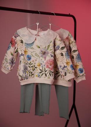 Теплий костюм від zara, для дівчинки