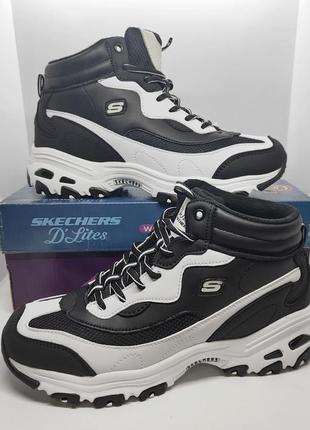 Стильные теплые ботинки skechers d' lites оригинал4 фото