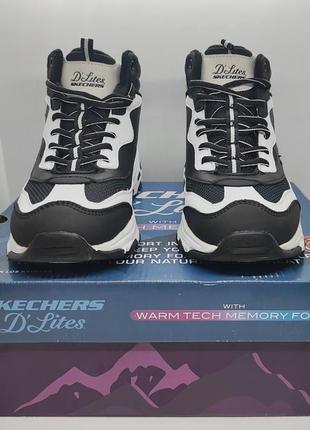 Стильные теплые ботинки skechers d' lites оригинал2 фото