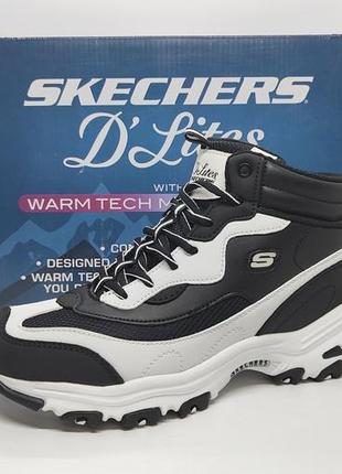 Стильные теплые ботинки skechers d' lites оригинал