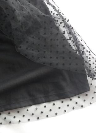Стильная юбка сетка h&m, миди7 фото