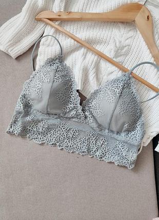 Топ з мережива браллет bralet чашка а бюст топ хл 50 52р