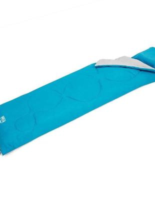 Спальный мешок-одеяло с подушкой bestway 68100 evade 10, голубой1 фото