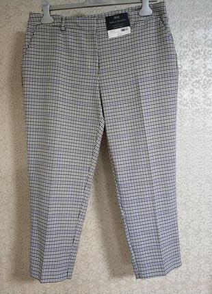 Стильные брюки брюки гусиные лапки ламана клетка бренд dorothy perkins, р.uk 144 фото