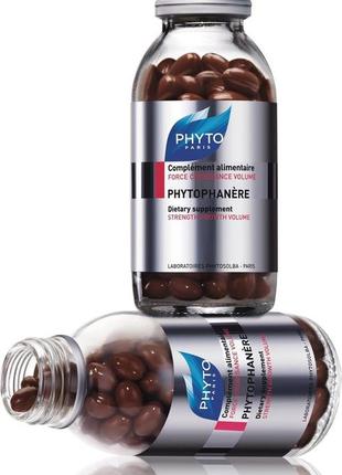 Phyto, добавка диетическая для волос и ногтей, 120шт2 фото