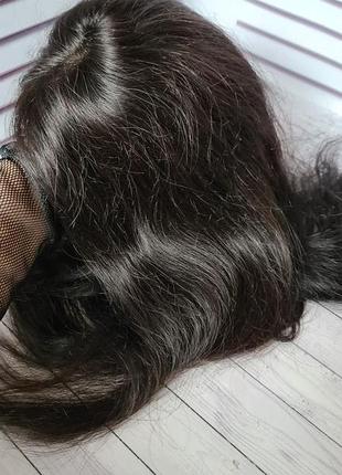 Полупарик накладка топпер 100% натуральный волос.