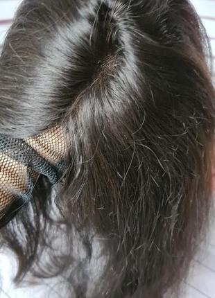 Полупарик накладка топпер 100% натуральный волос.