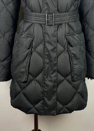 Оригинальный пуховик пальто burberry brit puffer quilted belted down jacket4 фото