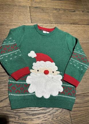 Новорічний светр george, 5-6 років, 116 см3 фото