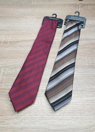 Краватка - westbury c&a - в смужку - шовкова чоловіча4 фото