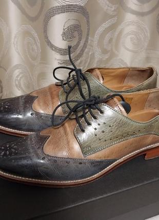 Високоякісні повністю шкіряні брендові туфлі melvin &hamilton