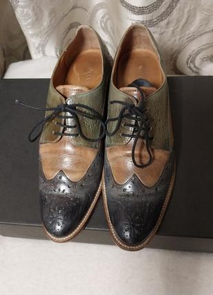 Высококачественные полностью кожаные брендовые туфли melvin &amp; hamilton4 фото