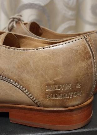 Высококачественные стильные кожаные брендовые туфли melvin &amp;hamilton3 фото