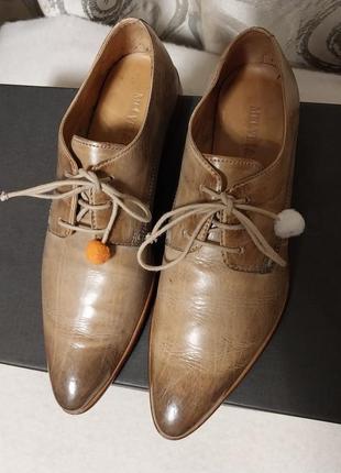 Высококачественные стильные кожаные брендовые туфли melvin &amp;hamilton4 фото