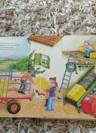 Книга ферма трактор с двигающимися деталями2 фото