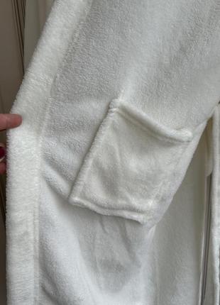 ❤️❤️❤️шикарный брендовый теплый халат в молочном цвете2 фото