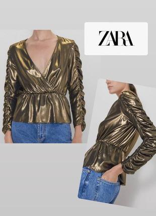 Блуза на запах zara