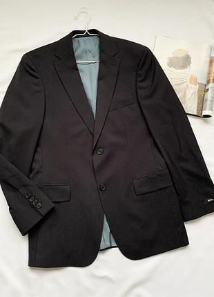 Пиджак, жакет, блейзер, оверсайз, классический, черный, бос, hugo boss, boss