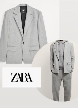 Пиджак мужской шерстяной zara