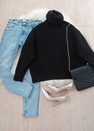 Теплый свитер zara+стрейчевые джинсы h&m