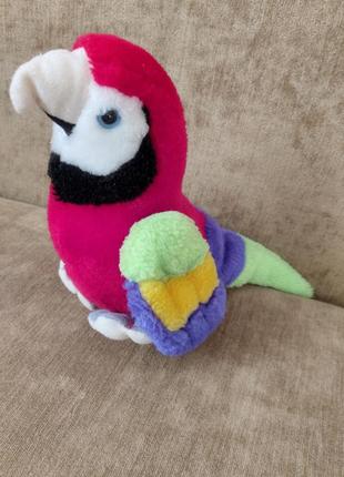 Попугай рикардо мягкая игрушка длина 35 см