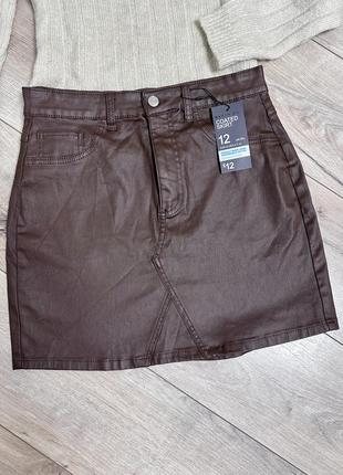 Джинсова міні спідниця denim go 🤎