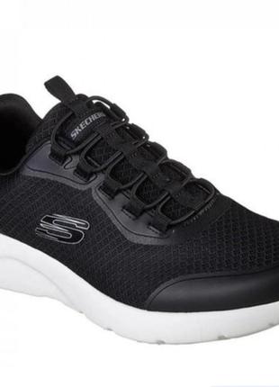 Мужские кроссовки черные фирменные skechers р.45/29см