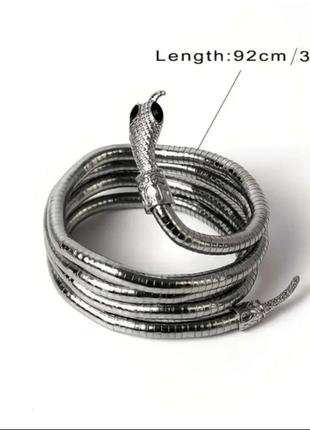 Колье трансформер змея ожерелье чокер браслет пояс золото серебро7 фото