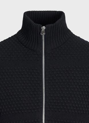 Котонова кофта на застібці, светр, джемпер, зіпка в кольорі хакі (оливка) від данського бренду jack&jones2 фото