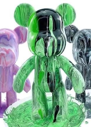 Ведмежа bear bearbrick з фарбами, набір для творчості зроби сам 8 см1 фото