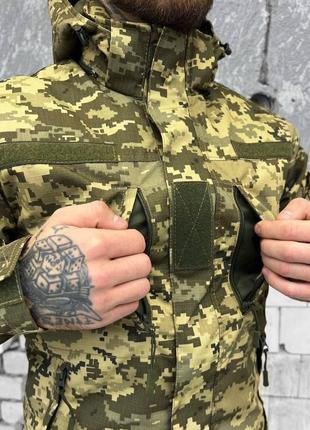 Тактическая куртка, куртка пиксель на зиму, армейская куртка8 фото