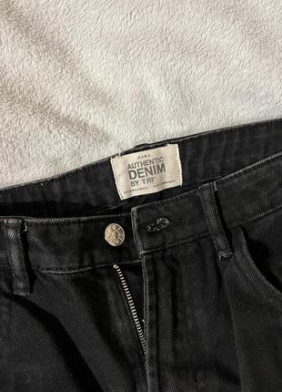 Чорні товсті джинси3 фото