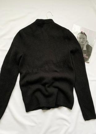 Кардиган, свитер, кофта, черный, базовый, шерсть, шерстяной, cos7 фото