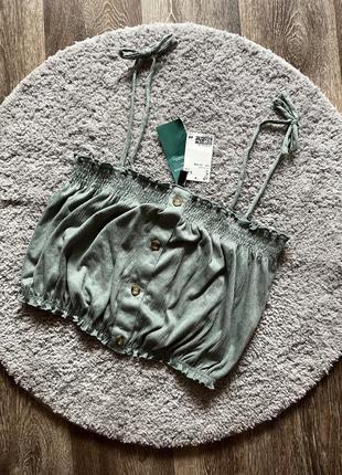 Зелений топ h&m