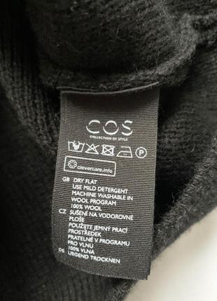 Кардиган, светр, кофта, чорний, базовий, вовна, вовняний, cos5 фото