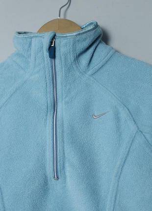 Nike vintage baby blue флиска винтажная женская приталенная кофта флисовая зимняя телпа голубая найк y2k oakley oneill billabong6 фото