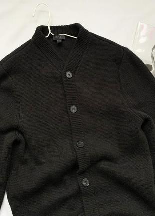 Кардиган, свитер, кофта, черный, базовый, шерсть, шерстяной, cos4 фото
