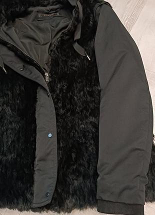 Женская куртка с мехом zara5 фото