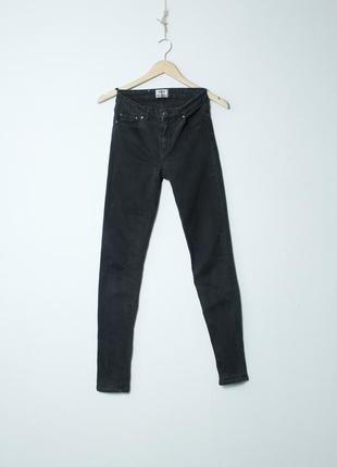 Acne studios джинсы зауженные скинни женские черные акне студиос 27 xs s levi's leee edwin wrangler zara h&amp;m bershka в утяжеление1 фото