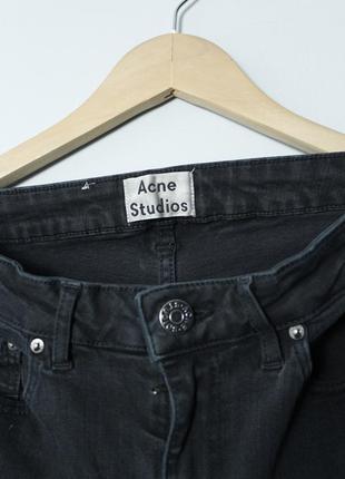 Acne studios джинсы зауженные скинни женские черные акне студиос 27 xs s levi's leee edwin wrangler zara h&amp;m bershka в утяжеление6 фото