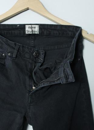 Acne studios джинсы зауженные скинни женские черные акне студиос 27 xs s levi's leee edwin wrangler zara h&amp;m bershka в утяжеление5 фото