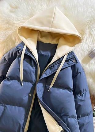 Стильная и теплая женская куртка-пуховик8 фото