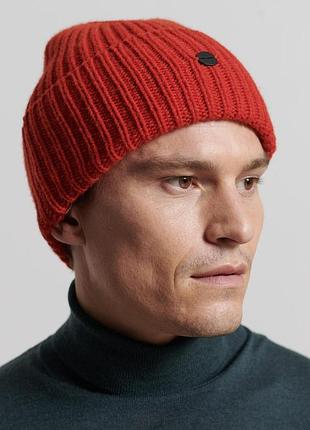 Шикарна вовняна шапка superdry , модель m9010247a